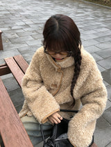 Manda Reversible Suede Fur Mustang
