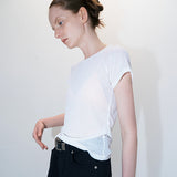 Like ribbed tee white
