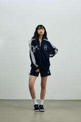 アリボントラックトップ/ネイビー