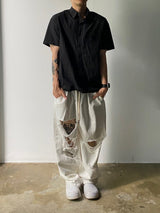 String Nylon Short Sleeve Shirt 4C