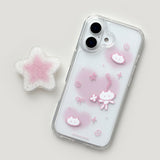 [Gel-hard] ハートキャットフォンケース (Pink) (only case)