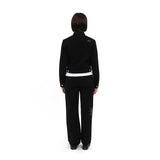 1/2 ウェブストリングデニムパンツ (BLACK)