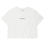 KIRSH プレーンワーディングポイントTシャツ【ホワイト】