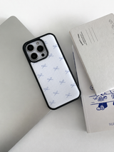 [MADE]クラウドリボン ブラック エポキシ iPhoneケース