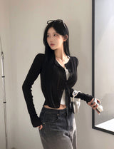 [BELLIDE MADE] FRUIT LINEN CARDIGAN