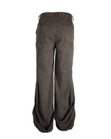 アンバランス フォールディング パンツ KHAKI BROWN