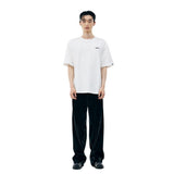 WIDE STRAIGHT FIT PANTS [BLACK]