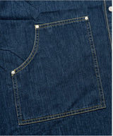 Oversized Pocket Short-Sleeve Denim Shirt Indigo