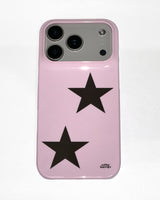 [made] mods black star phone case (glossy hard)