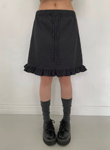 Leon Frill Midi Banding Skirt