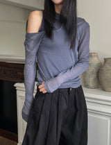 ニロカットシースルーレイヤードセット - long sleeve, sleeveless