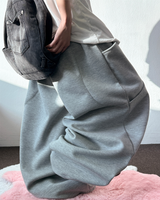 HIGH QUALITY✨ダブルポケットスウェットオーバーバルーンワイドロングパンツ - 6 COLORS