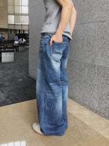 Ness Washed Flare Denim Pants