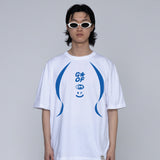 [UNISEX] 3 Logo Smile Line Short Sleeve T-shirt
