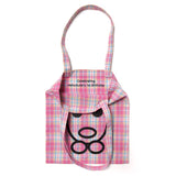 Small tote bag - Pink check