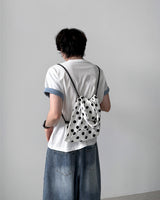 Peeling Dot Hood Bag