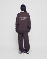 25FW BASIC LOGO NAPPING SWEATSHIRT DARK BROWN