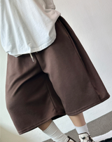 BACK POCKET SIDE PINTUCK BALLOON BERMUDA 💙🤎🖤🩶💜6COLOR