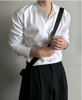 cosyharu henly-neck boonddo long-sleevd shirt