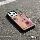Hip Pixel Baby Face Epoxy Bumper iPhone Case