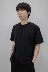 Cut Panel Layer Tee Black