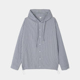 エンキチェックフーディーシャツ (2color)