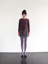 LOVE U LONG SLEEVE T (GREY & PINK)