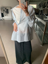 Tempting see-through overfit shirt (2color)
