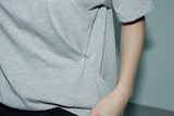 ツーウェイTシャツ_メランジグレー