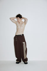 Column Wide Pants (Nether-brown)
