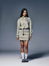 DOUBLE LAYER SKIRT (LIGHT KHAKI)