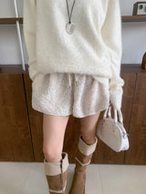 Puff Teddy Poggle Fleece Boa Shorts (3 colors)