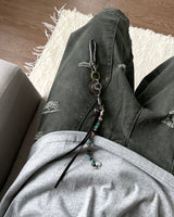 Crow Beads Keyring