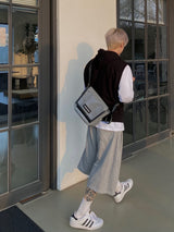 Half Hooded Sweat Vest 2C