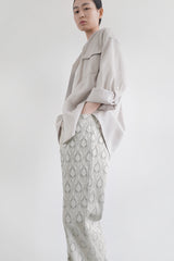 Stretch roll up shirt, Beige