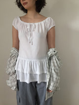 Muslin check summer shirt (2color)