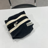 Clam round pouch _ Corduroy midnight