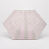 [UV 99.% カット]kenopi Sunshine Farmhouse 3-Folding Parasol - Vintage Pink Stripe