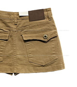 Mitsu Damage Back Pocket Mini Skirt