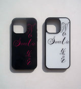 [MADE] not your sweetie glass bumper case(black)