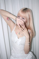 Secret Heart Necklace (Pink/Black)