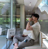 Logane Linen Collar Short Sleeve Cardigan