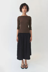 Smocking Skirt / Black