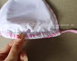 Stripe Aloha Tanning Kitty Bikini