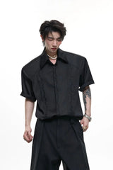 Embroidered Padded Shoulder Shirt
