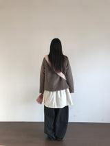 ヘアリーショーティーキルティドコート (2color)