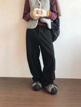 エッセンシャルフリースワイドパンツ (3color)