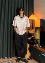 Dangara Stripe Stella Short Sleeve 2COLOR