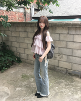 Frill cancan blouse