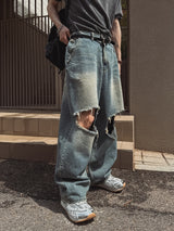 Recluse Funky Damage Balloon Denim Pants